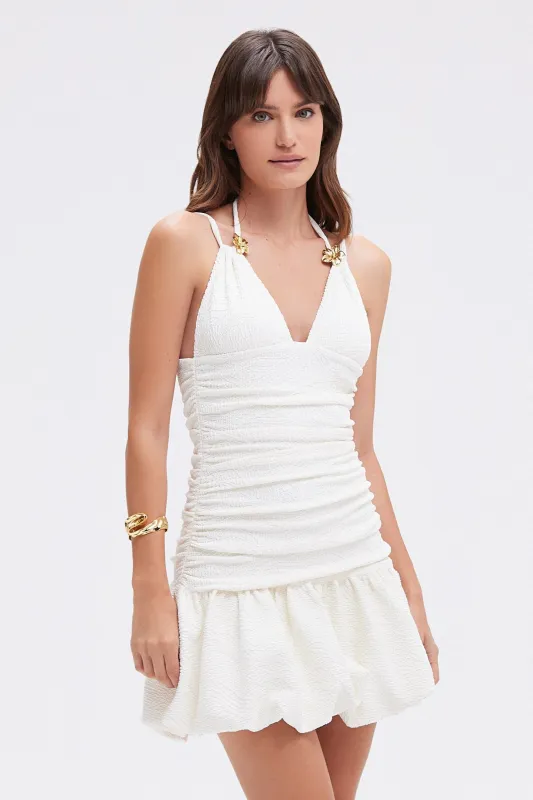 BREEZE JACQUARD SLOWER MINI DRESS made by PatBO