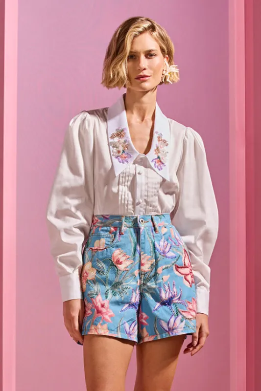 AMARYLLIS DENIM SHORT made by PatBO