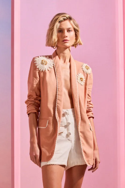 TROPIC LINEN BLAZER made by PatBO