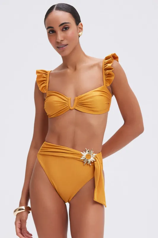 LAGOA LYCRA BELT HIGH WAIST BIKINI BOTTOM sold by PatBO