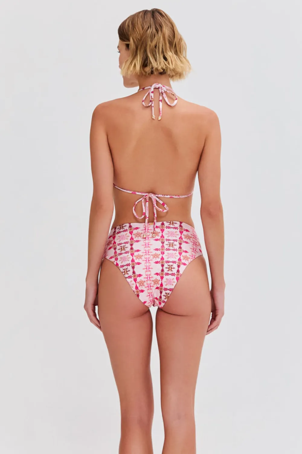 SINTRA FLOWER HIGH WAIST BIKINI BOTTOM sold by PatBO product image thumbnail 2