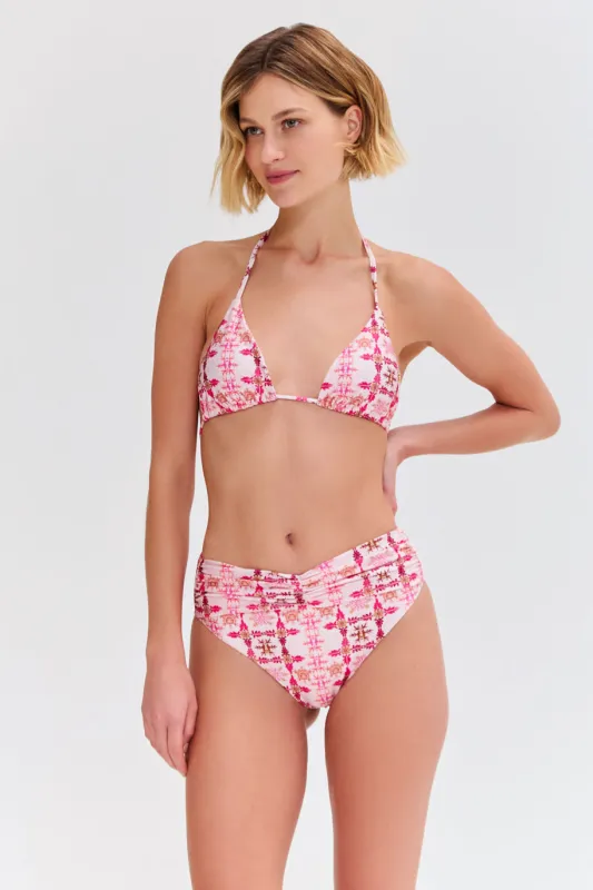 SINTRA FLOWER HIGH WAIST BIKINI BOTTOM sold by PatBO