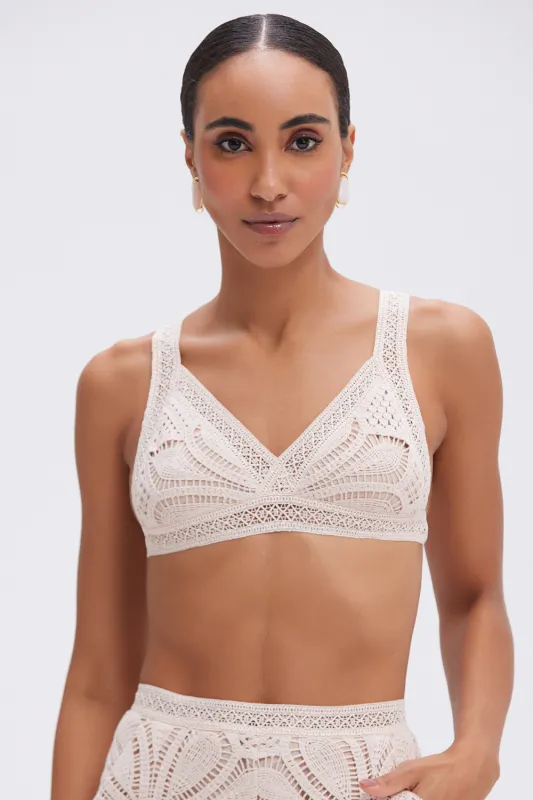 FLOWER CROCHET BRALETTE sold by PatBO