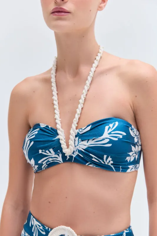 ARTICHOKE HALTERNECK BIKINI TOP made by PatBO