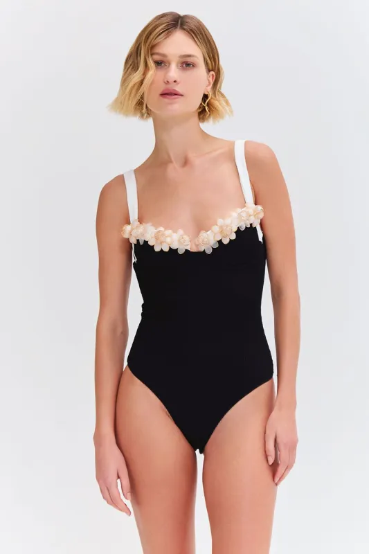 MERIAN KNIT SWIMSUIT sold by PatBO