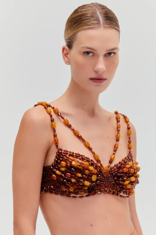 DUNE JERSEY BEADED TOP sold by PatBO
