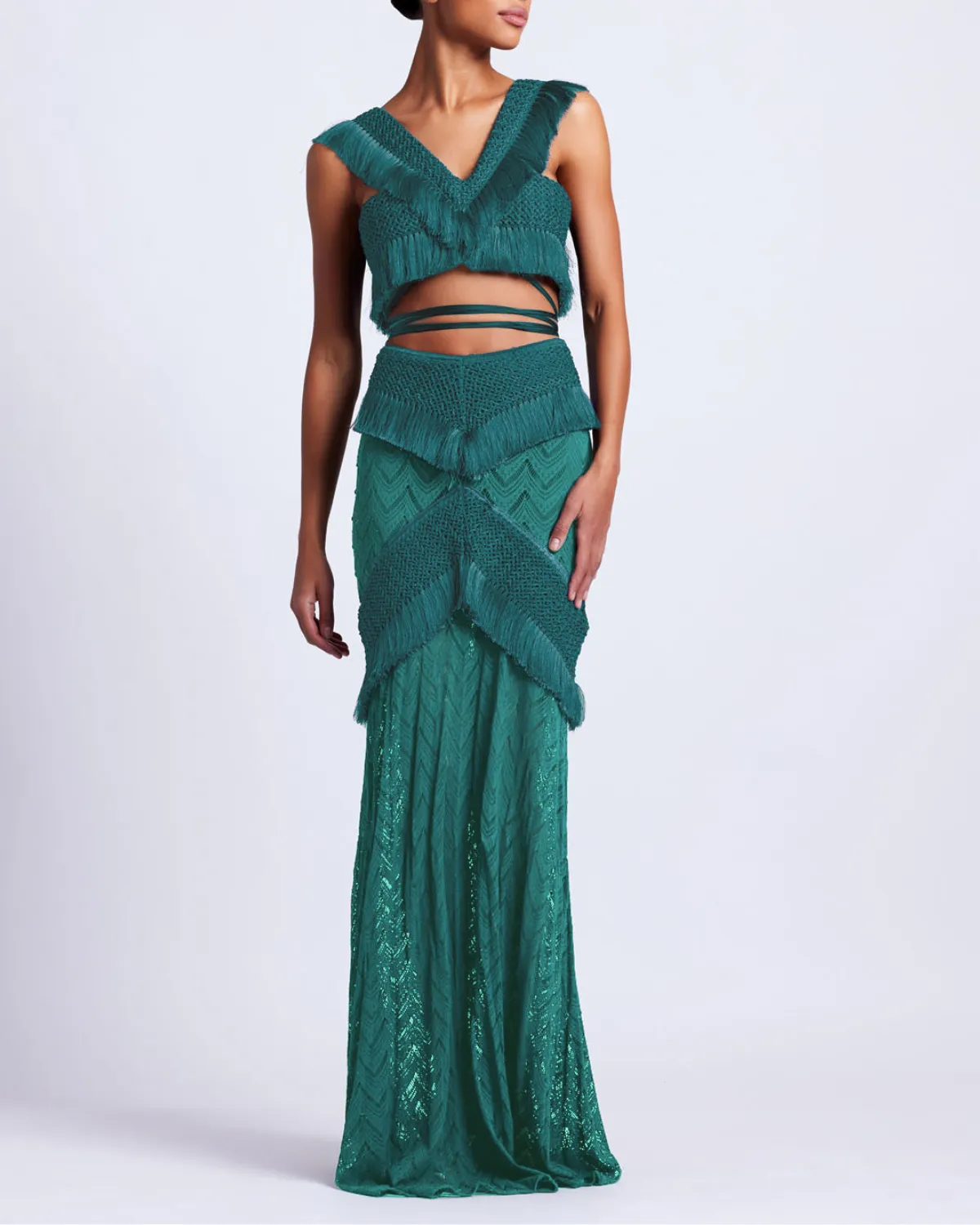 FRINGE TRIM CROPPED TOP sold by PatBO product image thumbnail 3