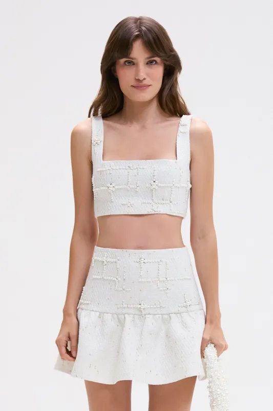 PEARL TWEED SKIRT sold by PatBO