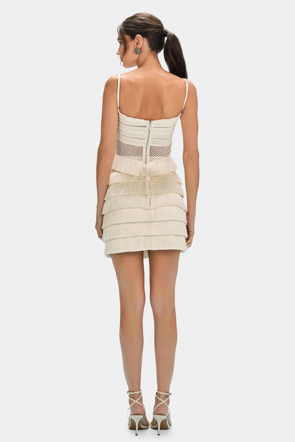 RADIANT FRINGE MINI SKIRT sold by PatBO product image thumbnail 2