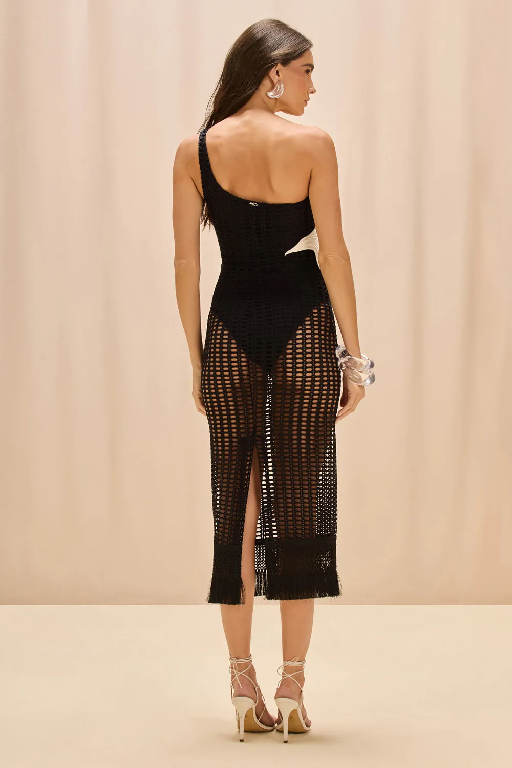 SELENE MESH PRINTED BEACH DRESS sold by PatBO product image thumbnail 3