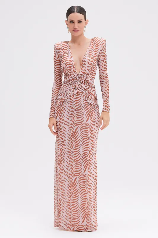 BOTANIC RETRO TULLE MAXI DRESS sold by PatBO