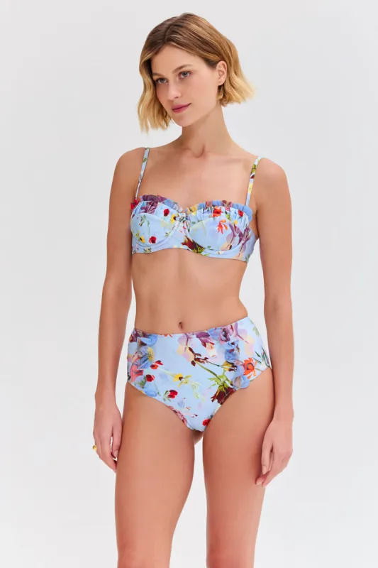 LILY FLOWER HIGH WAIST BIKINI BOTTOM sold by PatBO
