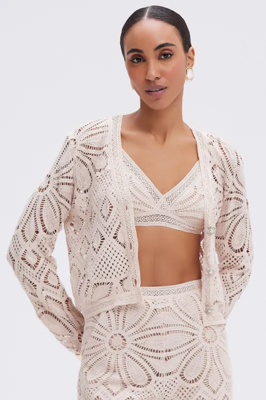 FLOWER CROCHET JACKET sold by PatBO