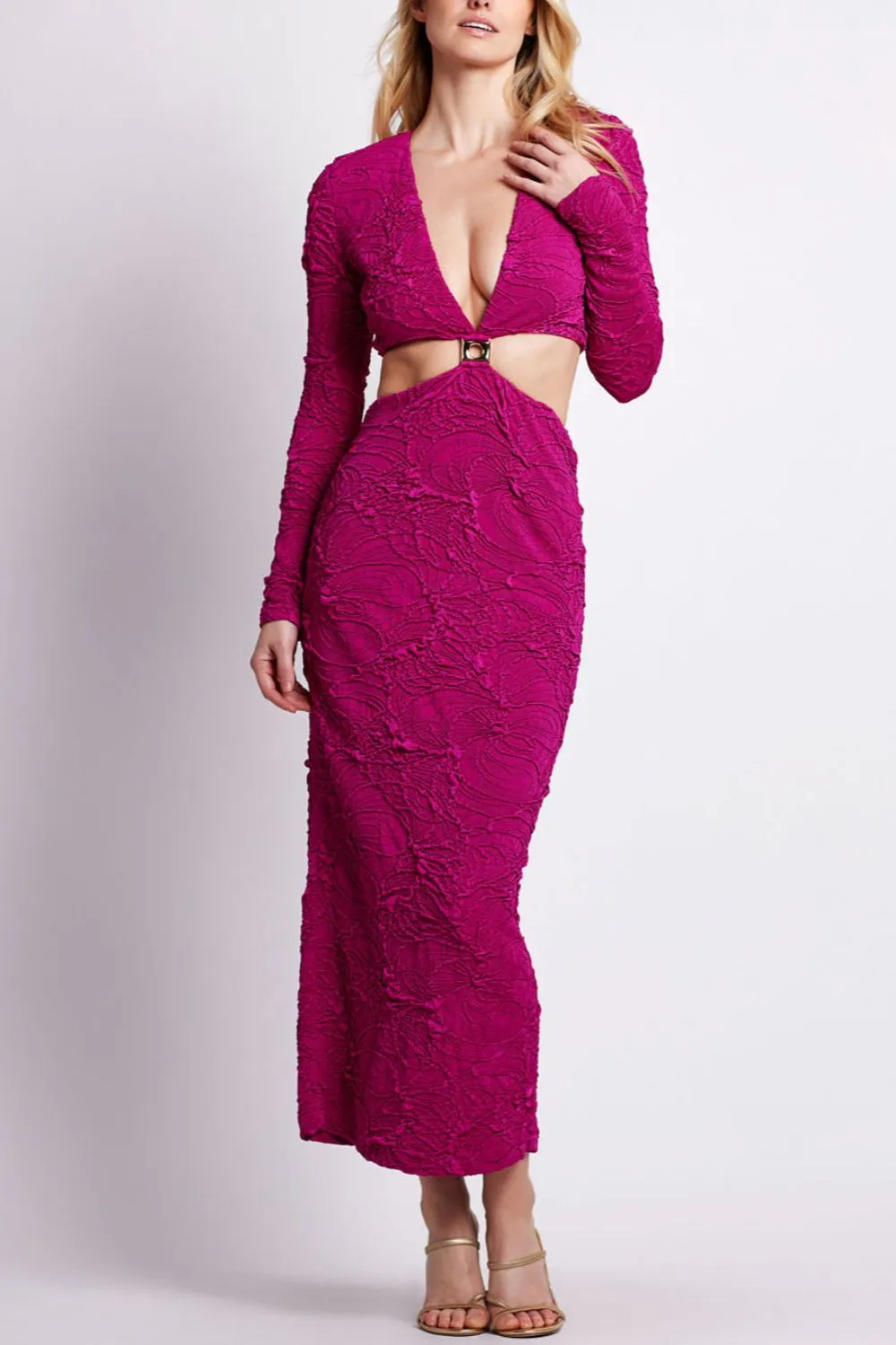Jacquard Cut-Out Maxi Dress sold by PatBO product image thumbnail 2
