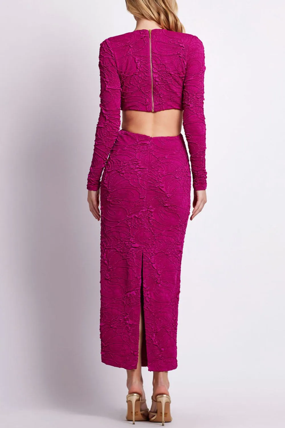 Jacquard Cut-Out Maxi Dress sold by PatBO product image thumbnail 4