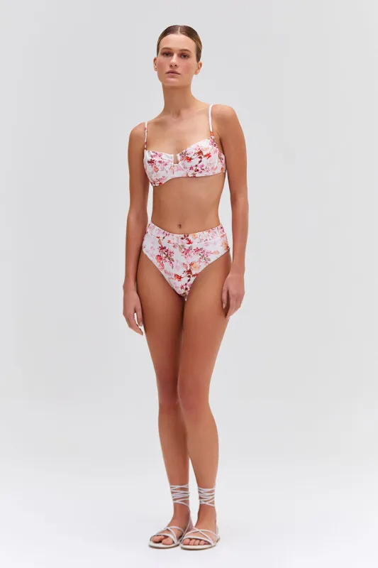 Floral Haze High Leg Bikini Bottom sold by PatBO