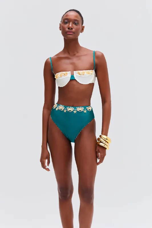 PORTOFINO HAND-BEADED BIKINI BOTTOM sold by PatBO