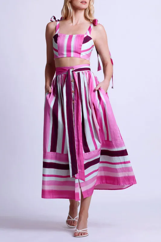 Listra Cotton Cropped Top sold by PatBO