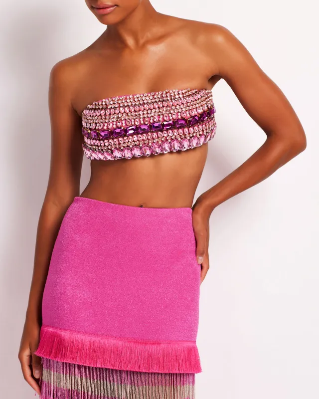 Hand-Beaded Bandeau Top sold by PatBO