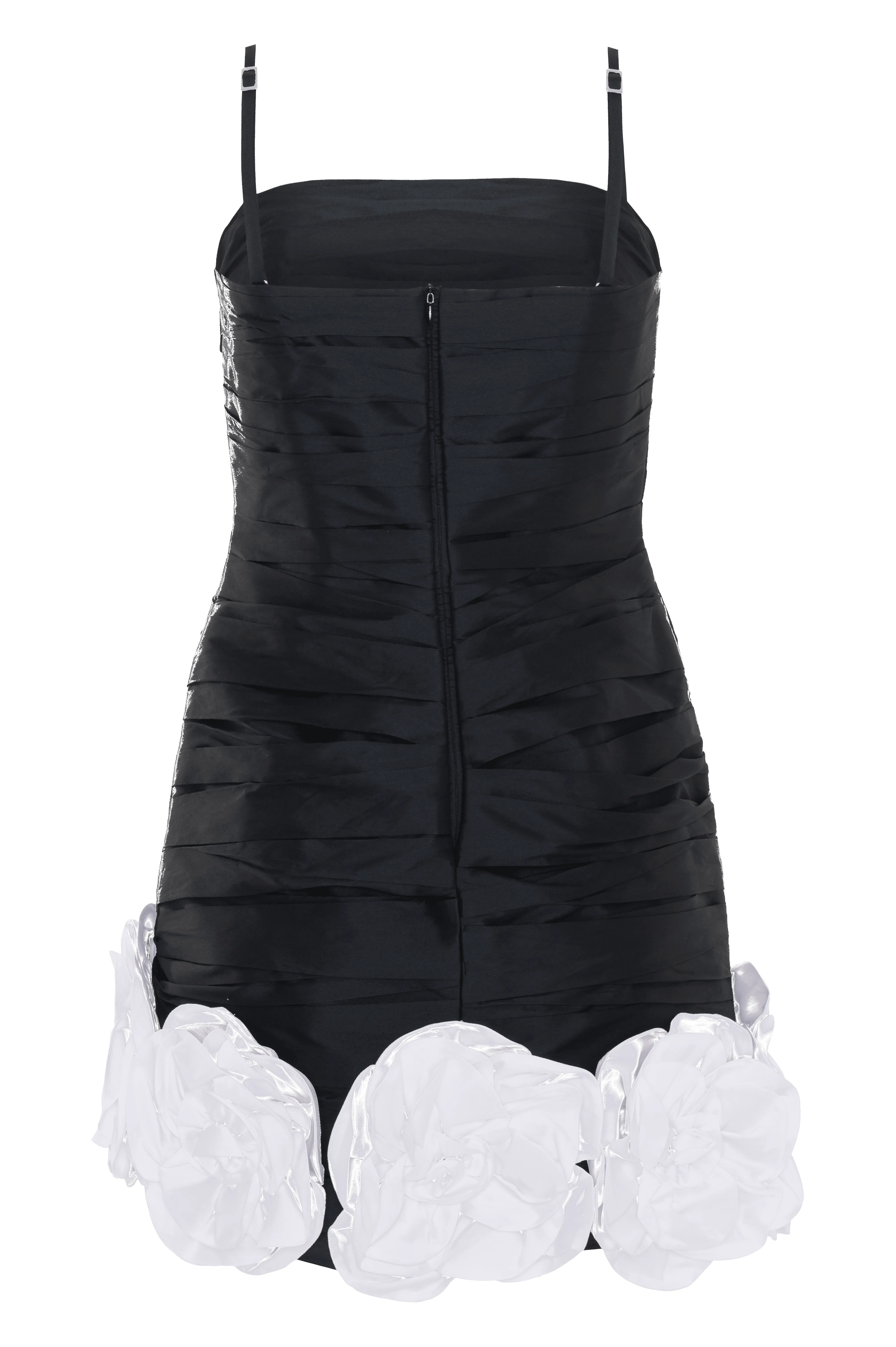 TAFFETA BLOOM DRAPED MINI DRESS sold by PatBO product image thumbnail 5