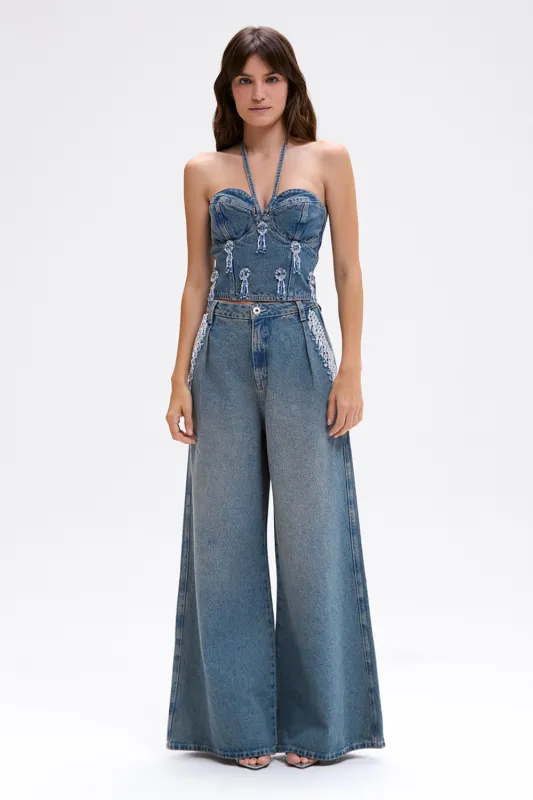 NOSTALGIC SKY DENIM PANT sold by PatBO