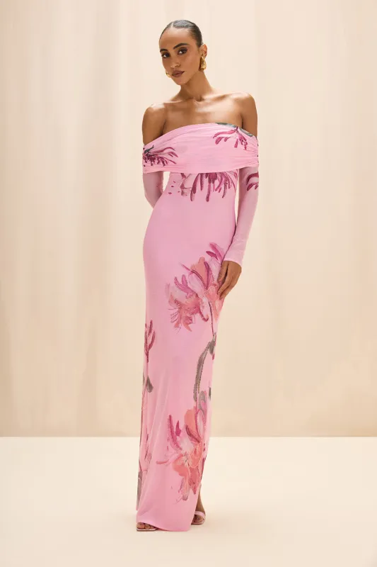 HONEY FLOWER TULLE MAXI DRESS sold by PatBO