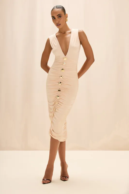 MOONLIT JERSEY MIDI DRESS sold by PatBO