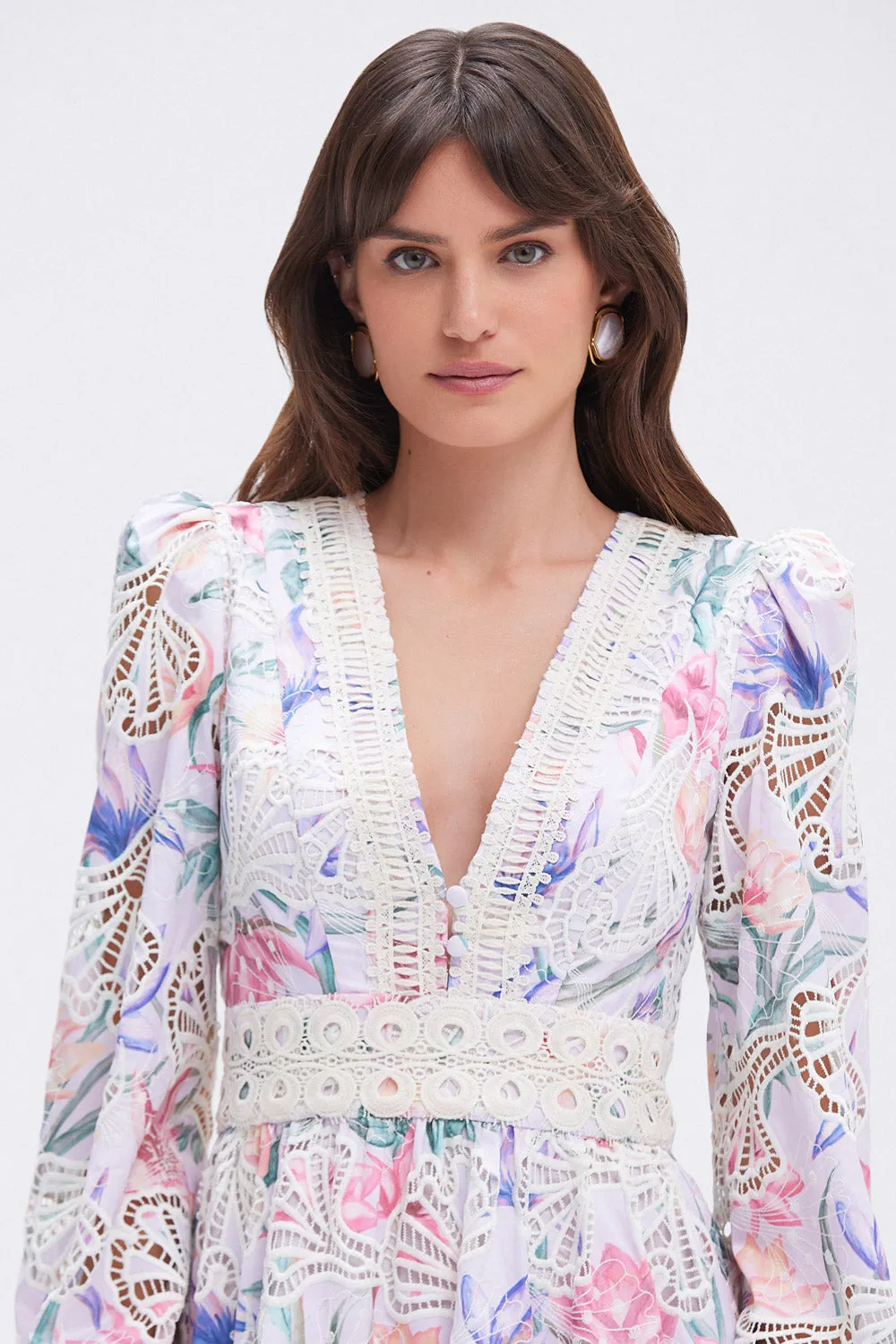 AMARYLLIS EMBROIDERED MINI DRESS sold by PatBO product image thumbnail 2