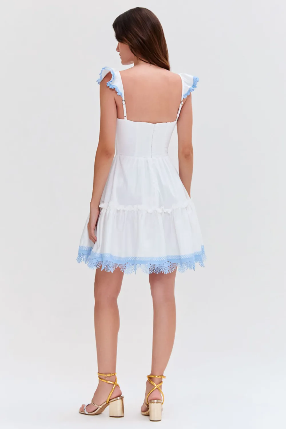 FLUTTER POPLIN MINI DRESS sold by PatBO product image thumbnail 2