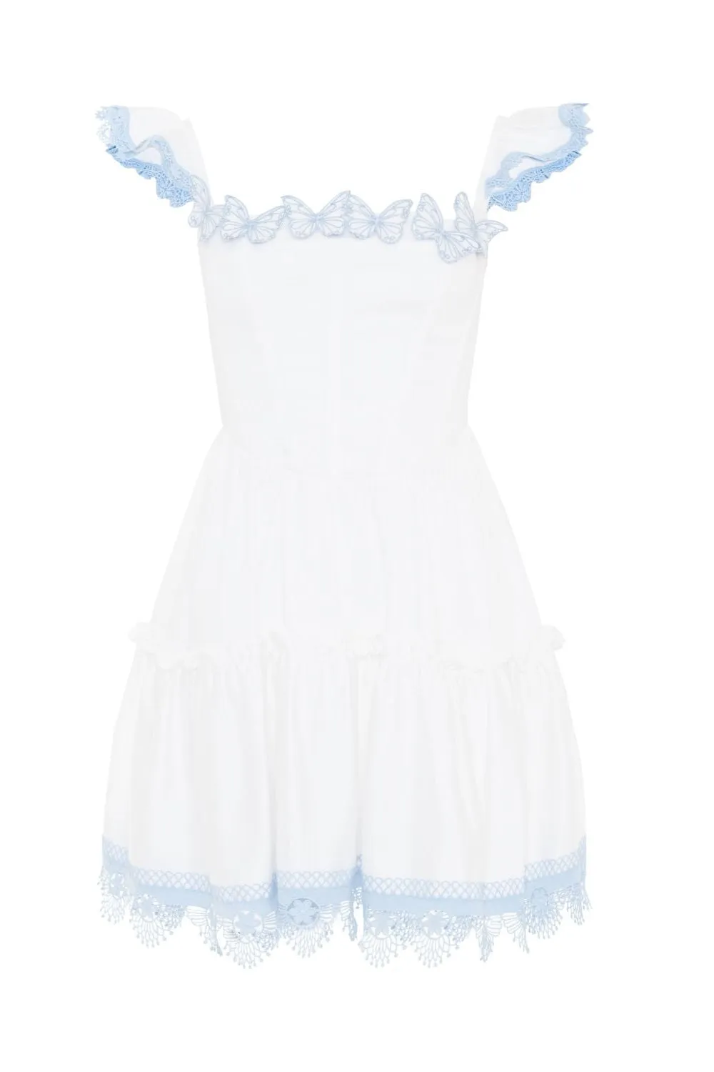 FLUTTER POPLIN MINI DRESS sold by PatBO product image thumbnail 3