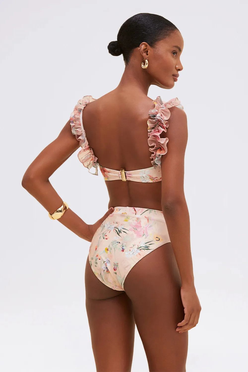 LILY FLOWER HIGH WAIST BIKINI BOTTOM sold by PatBO product image thumbnail 2