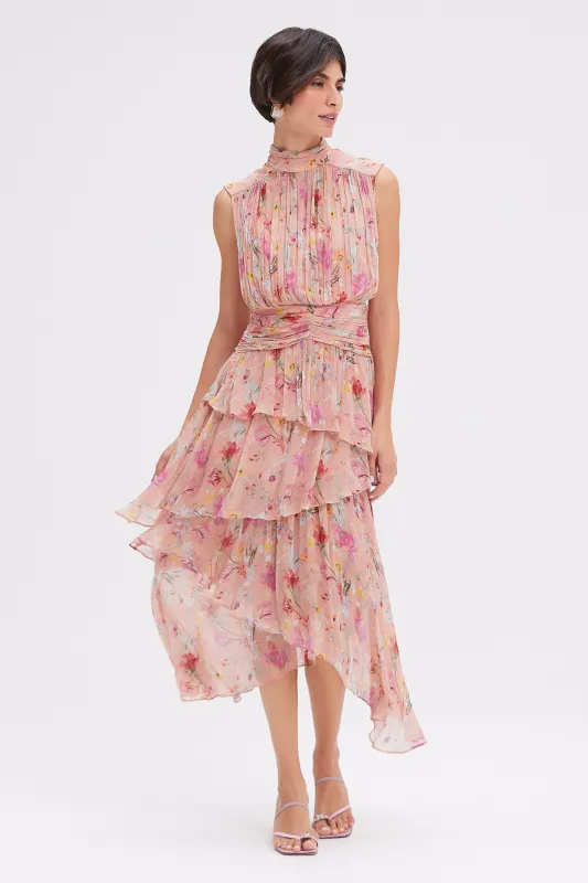 LILY FLOWER SLEEVELESS MIDI DRESS sold by PatBO