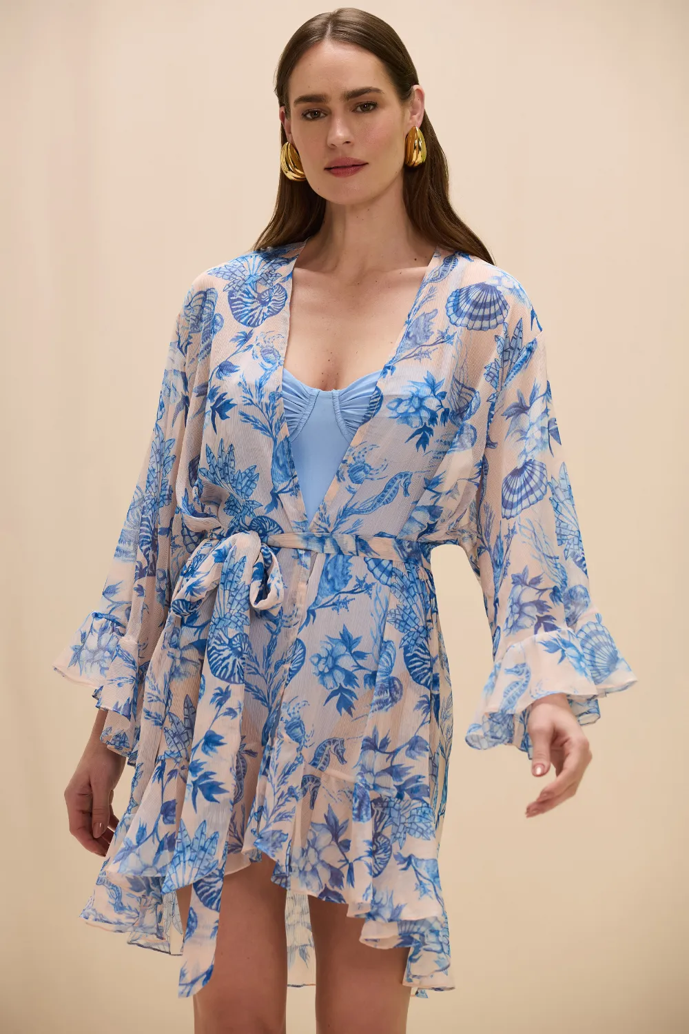 EDEN ROCK SEASHELL SHORT ROBE sold by PatBO product image thumbnail 2