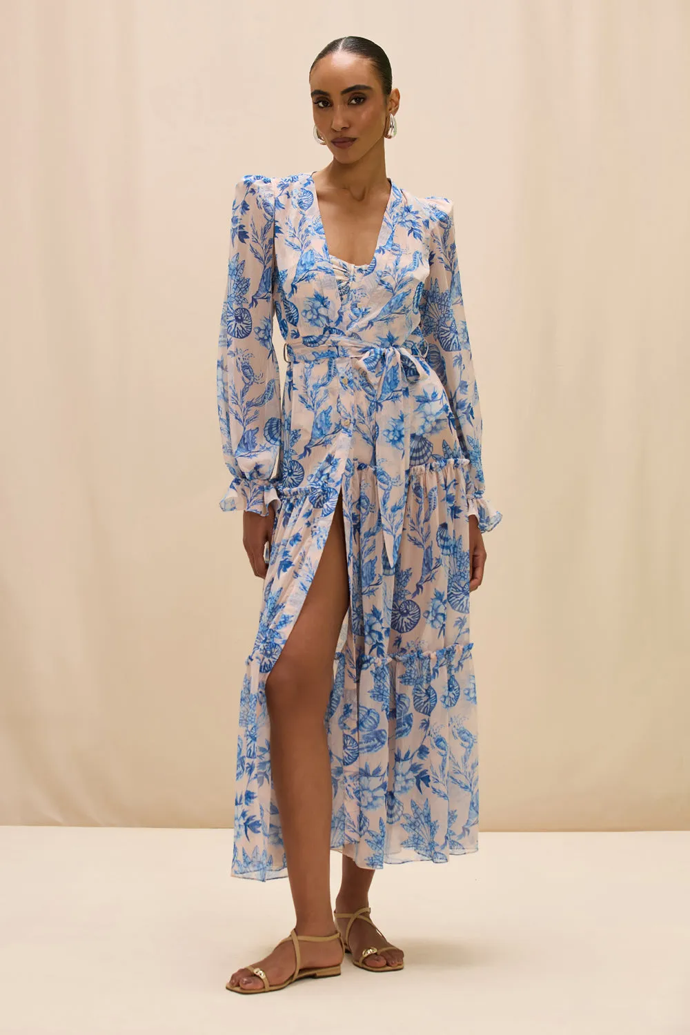 EDEN ROCK SEASHELL LONG ROBE sold by PatBO