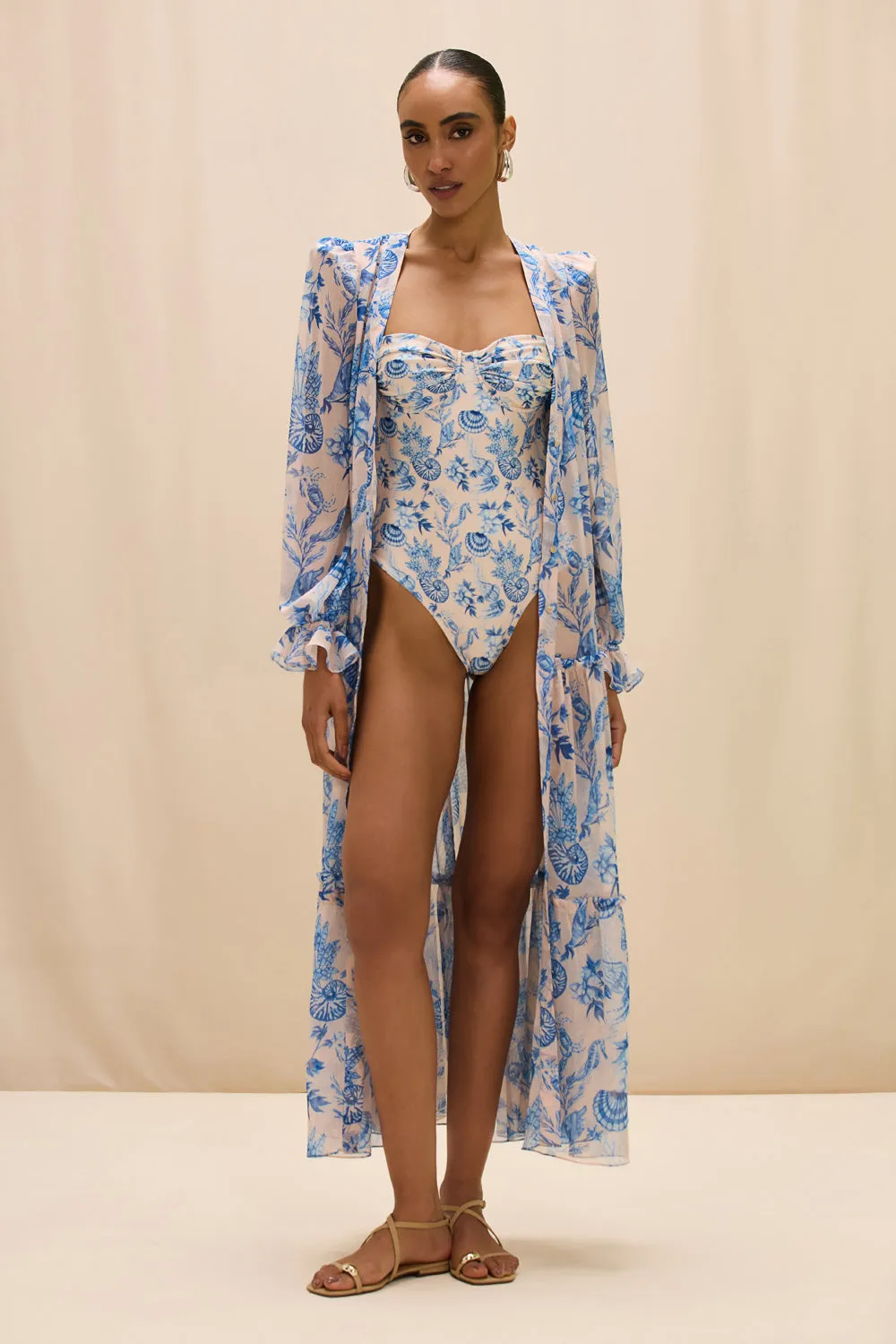 EDEN ROCK SEASHELL LONG ROBE sold by PatBO product image thumbnail 2