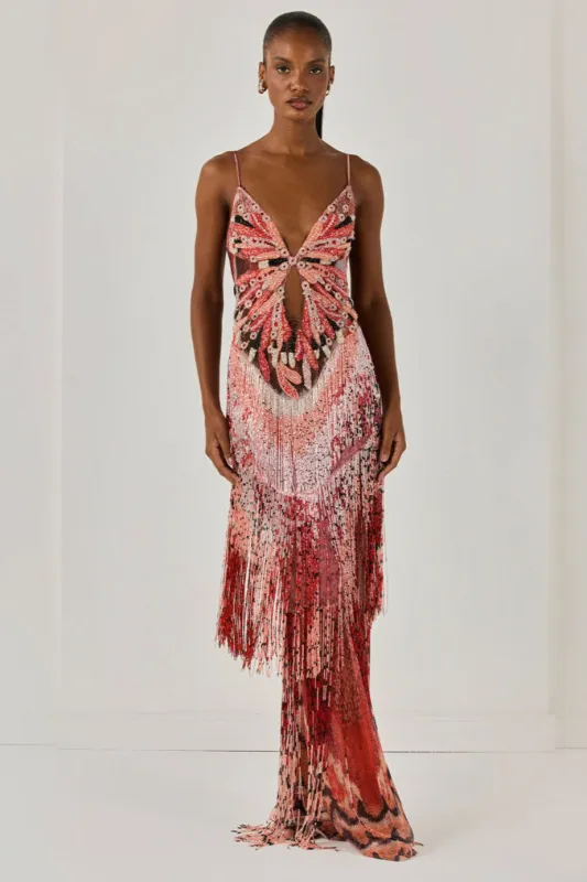 PAPILLON CUT OUT MAXI DRESS (RUNWAY) sold by PatBO