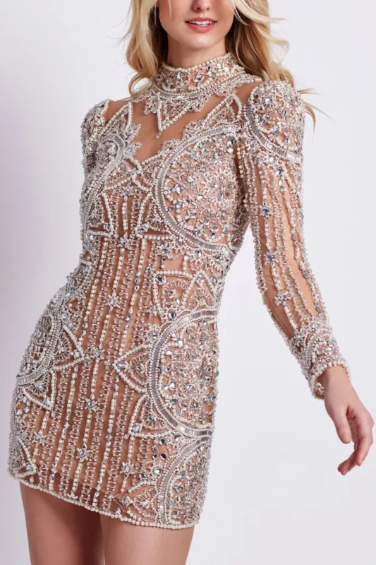 HAND BEADED TULLE COCKTAIL DRESS (EXCLUSIVE) sold by PatBO