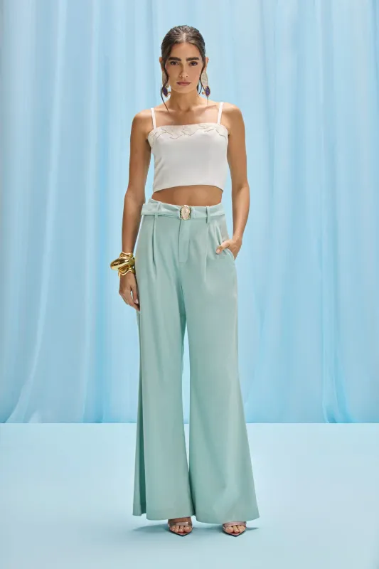 ACQUAMIST LINEN PANT made by PatBO