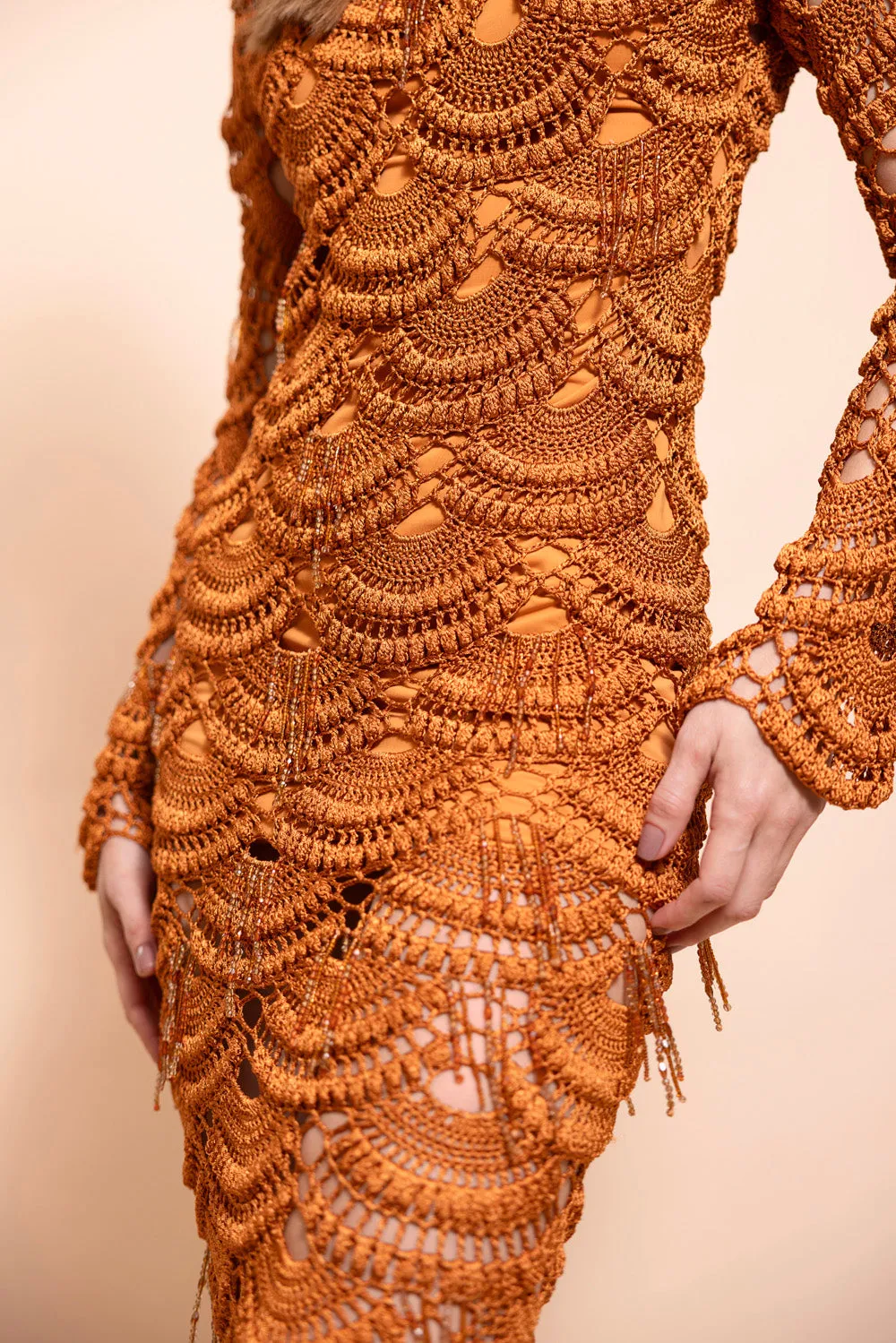 Antonia Crochet Maxi Dress sold by PatBO product image thumbnail 3