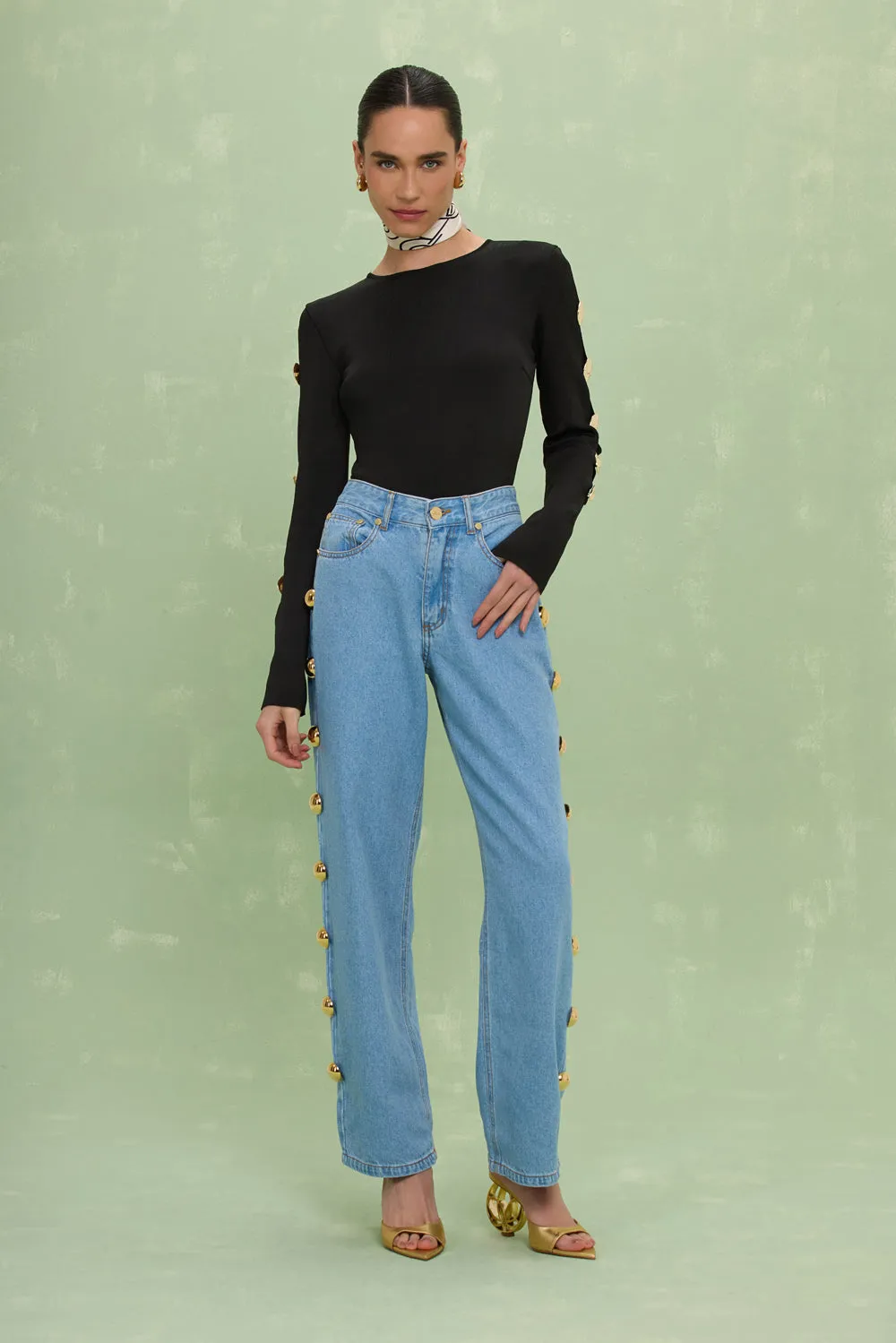 MARINA DENIM PANTS sold by PatBO product image thumbnail 3