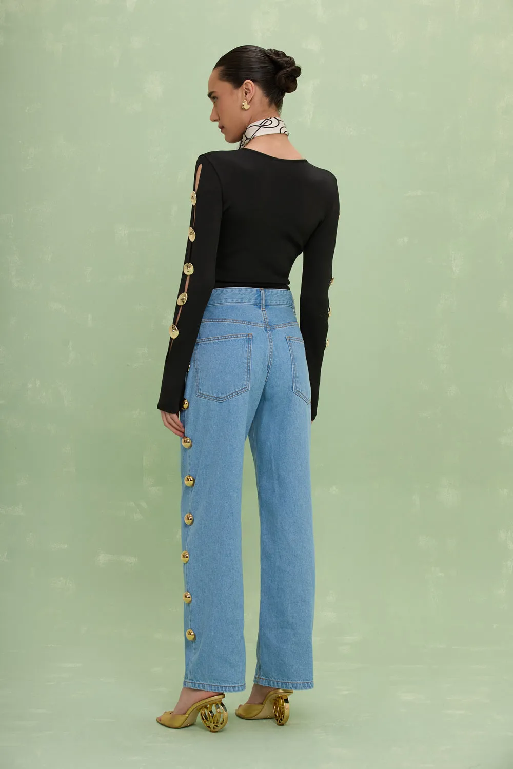 MARINA DENIM PANTS sold by PatBO product image thumbnail 4