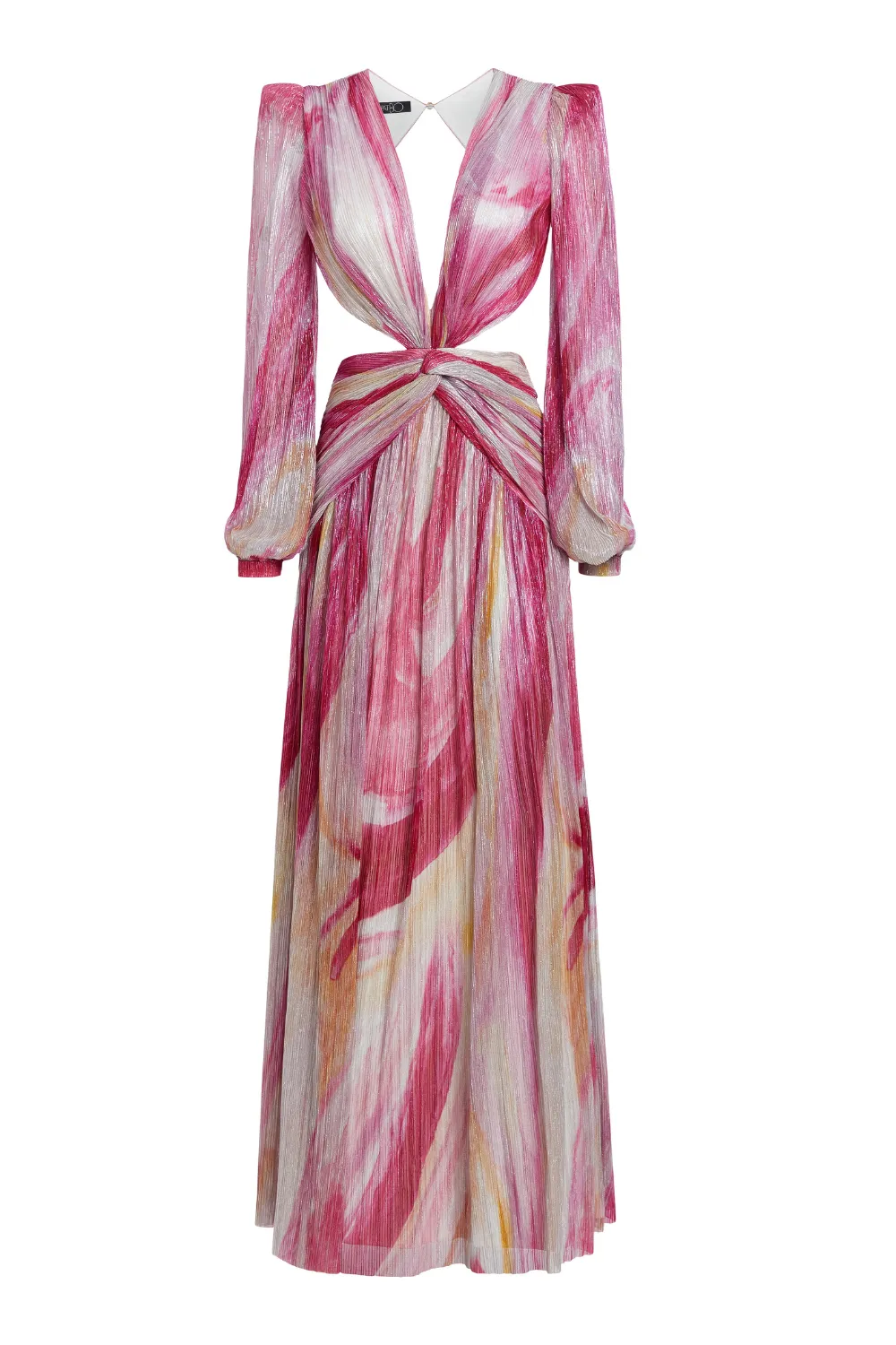 Aura Metallic Plunge Maxi Dress sold by PatBO product image thumbnail 4
