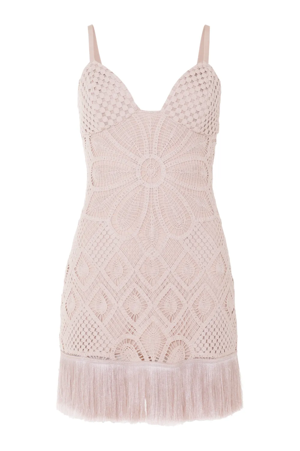 FLOWER CROCHET EMBROIDERED MINI DRESS sold by PatBO product image thumbnail 3