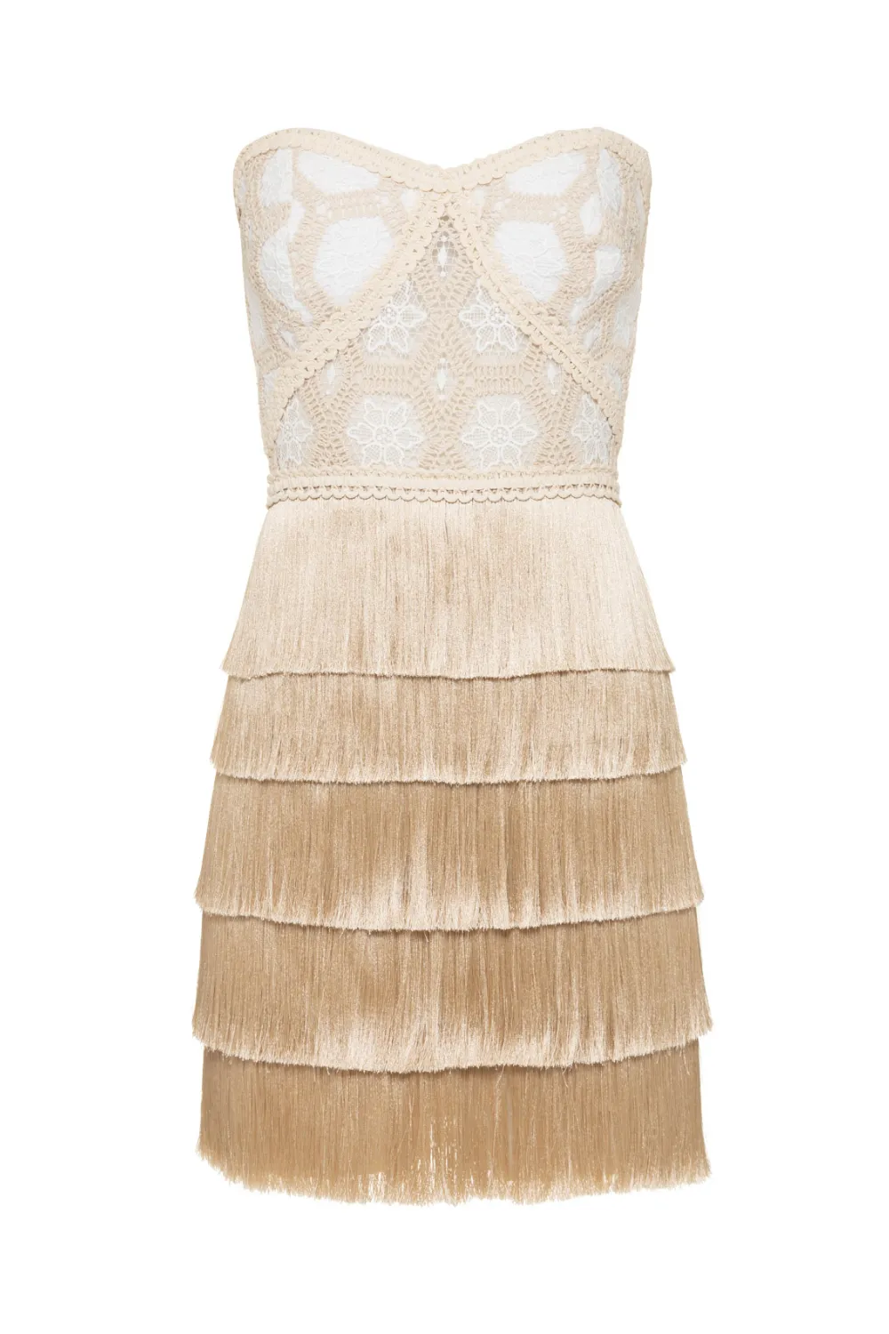 NATURAL CROCHET MINI DRESS sold by PatBO product image thumbnail 4