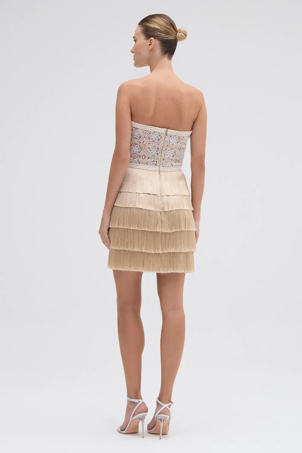 NATURAL CROCHET MINI DRESS sold by PatBO product image thumbnail 3
