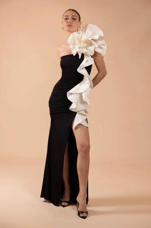 CECILIA TAFETA MAXI DRESS (RUNWAY) made by PatBO