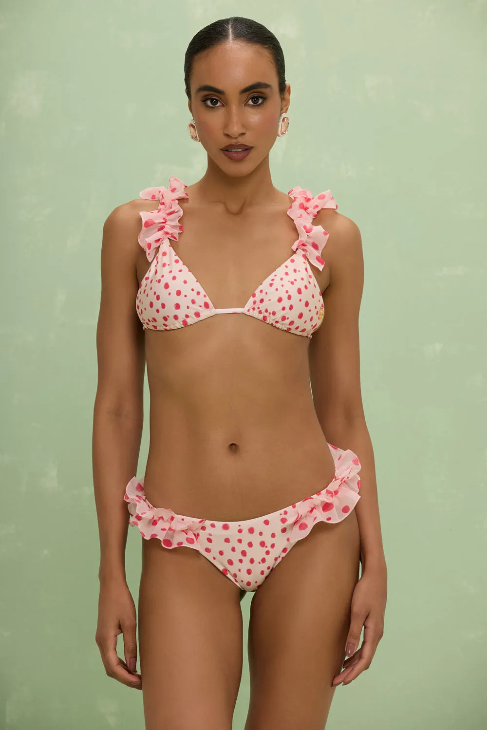 PEONY POLKA DOT BIKINI TOP sold by PatBO product image thumbnail 2