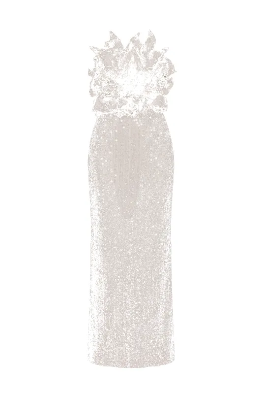 IARA CROCHET FLOWER MAXI DRESS made by PatBO