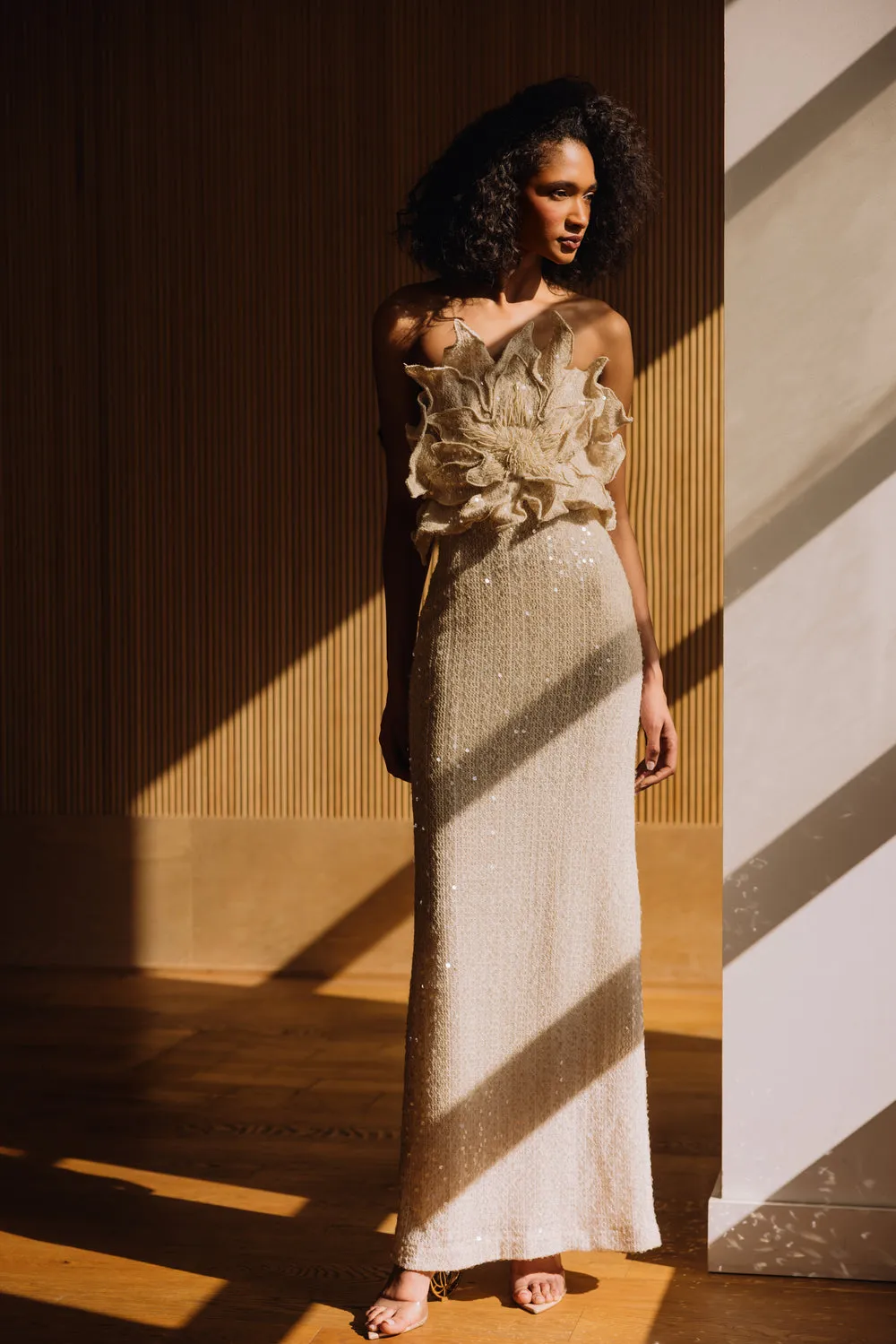 IARA CROCHET FLOWER MAXI DRESS sold by PatBO product image thumbnail 2