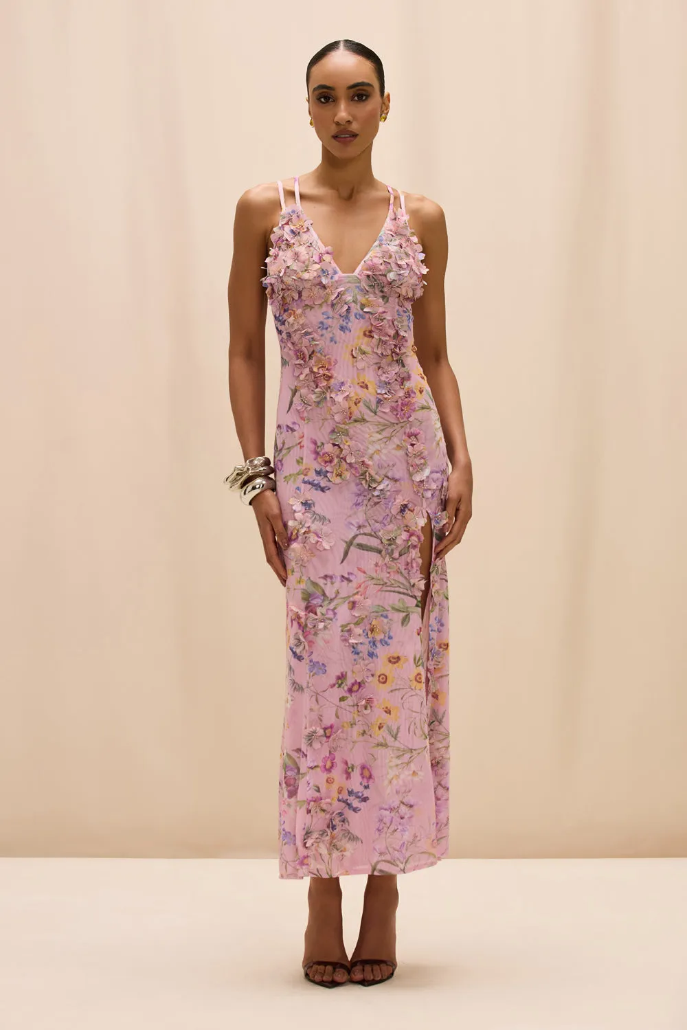 HEATHER EMBROIDERED MAXI DRESS sold by PatBO